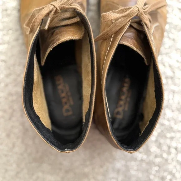 DOUCAL'S‎ ITALY Leather Desert Boots Tan Brown Lace Up Chukka Ankle Men 10.5 - Picture 7 of 11